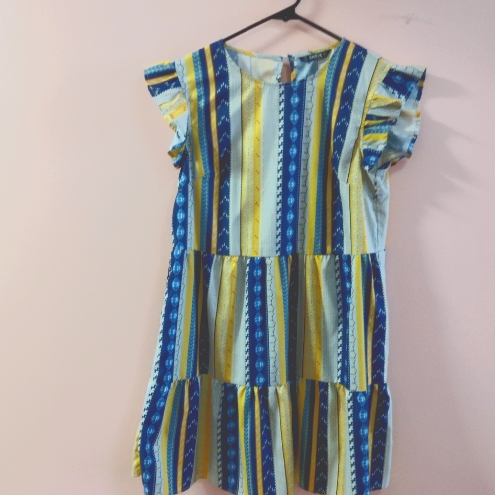 Women's multi color stripe dress.